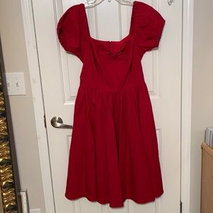 Vixen by Micheline Pitt red large swing dress NWT